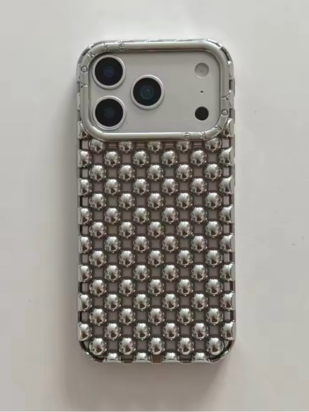 Stylish Pearl Bubble Texture Phone Case - Multiple Colors